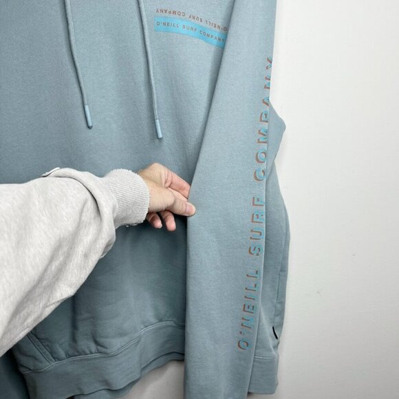 O'Neill Men's Hoodie Sweatshirt M Blue Surf Company Standard Fit 100% Cotton - Picture 4 of 8